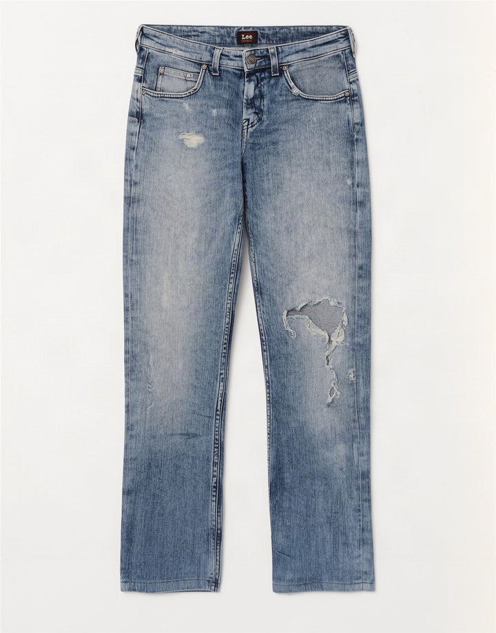 Lee Knox Jean droit vieilli W29 L30 bleu coton pour homme