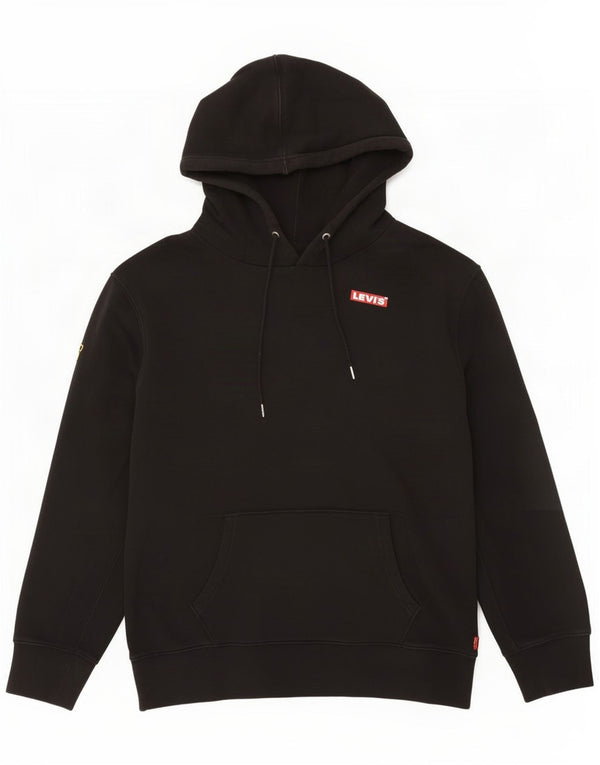 Levi's Pull à Capuche Graphique Homme Noir Coton Large