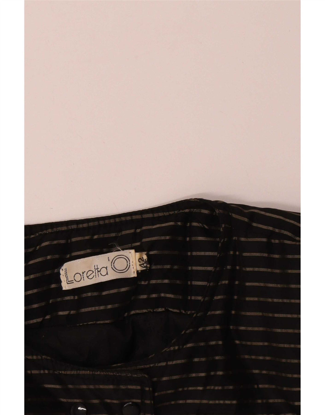 Loretta'O Veste Boléro Double Boutonnage Femme IT 42 Medium Noir Rayé