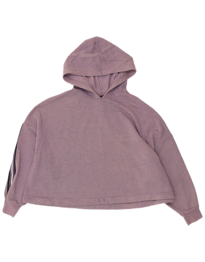 Marks & Spencer Pull à capuche surdimensionné pour femme UK 16 Large Violet Polyester