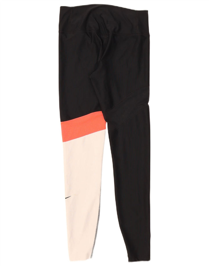 Legging Nike Dri Fit pour femme UK 10 Small Noir Colorblock Polyester