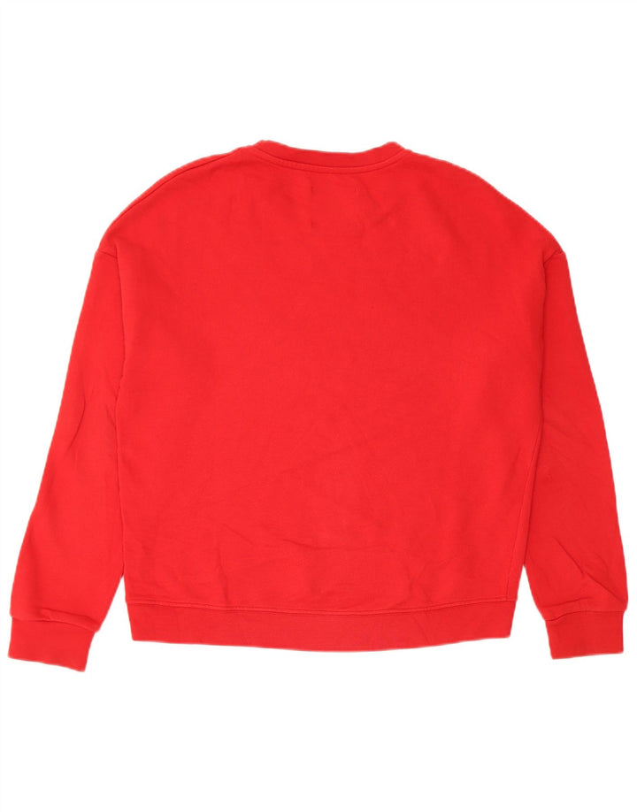 Pyrex Sweat-shirt graphique pour femme UK 14 en coton rouge moyen