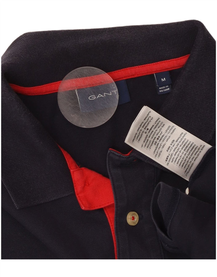 GANT Mens Polo Shirt Medium Navy Blue Cotton