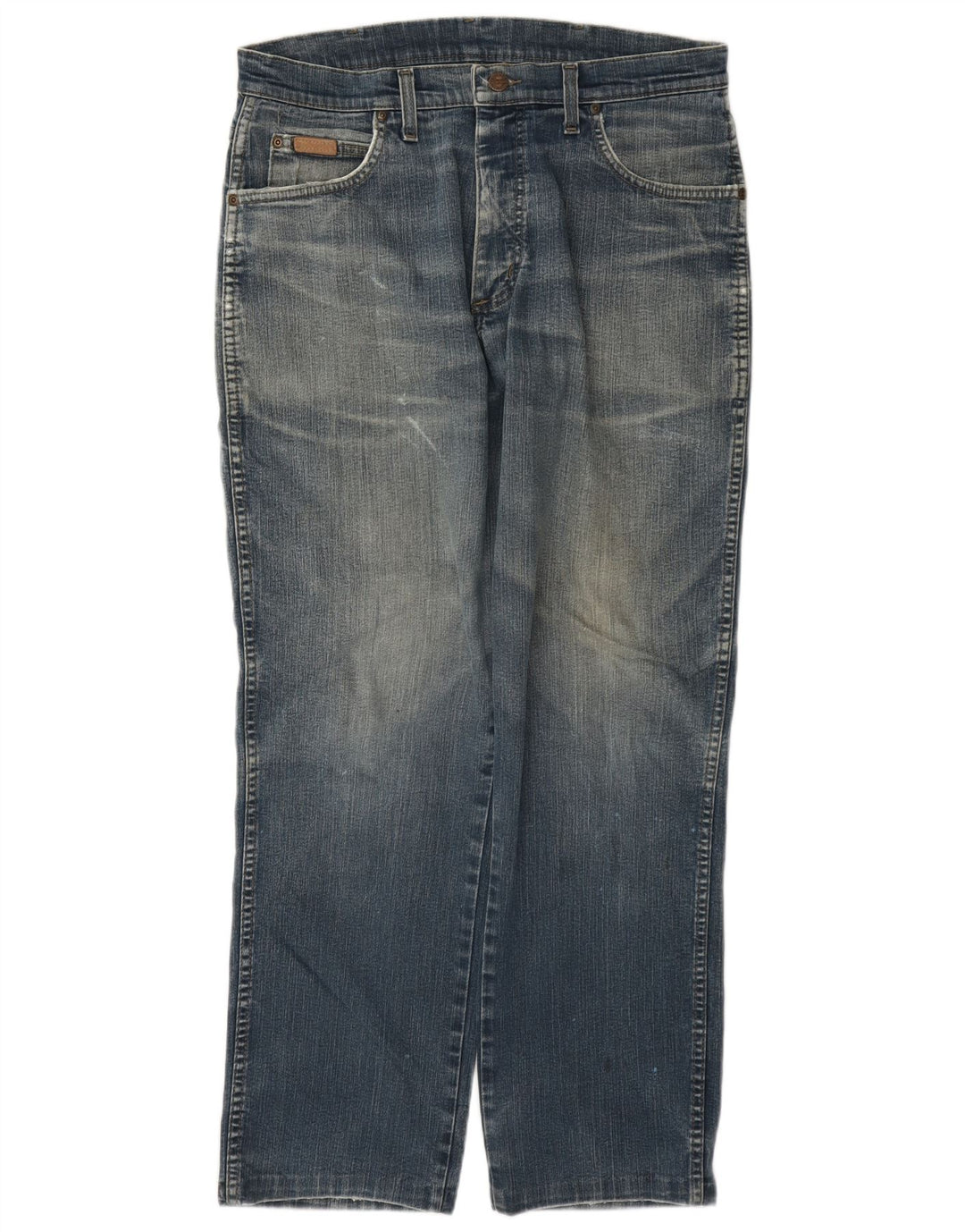 Wrangler Jean Droit Texas Stretch Homme W33 L30 Bleu Coton