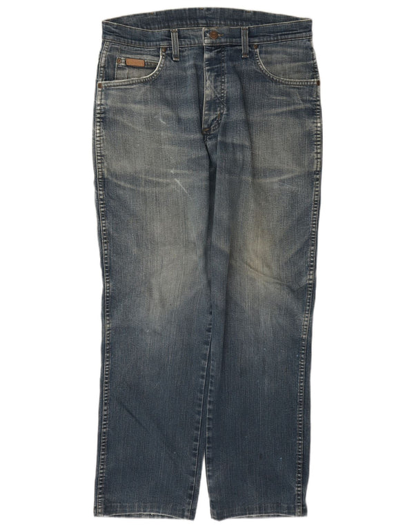 Wrangler Jean Droit Texas Stretch Homme W33 L30 Bleu Coton