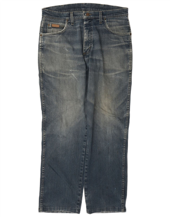 Wrangler Jean Droit Texas Stretch Homme W33 L30 Bleu Coton