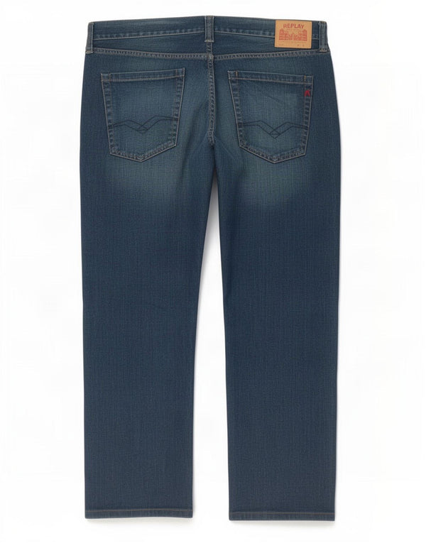 Replay Jean droit homme W38 L29 bleu