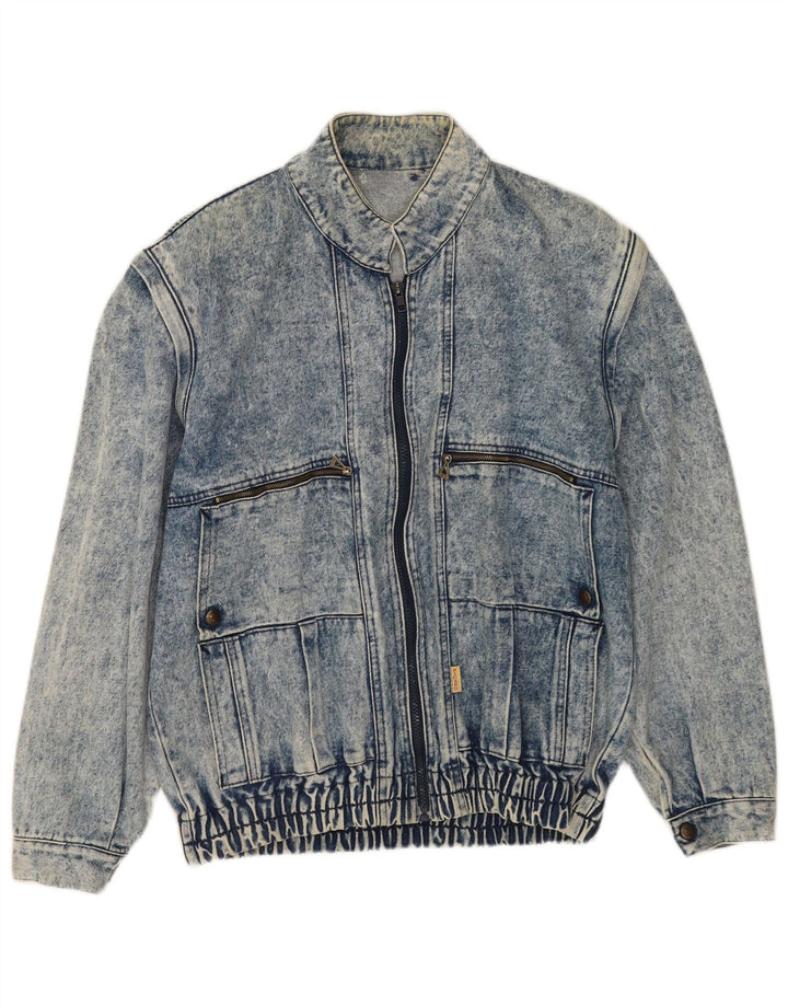 veste en denim homme vintage UK 40 Grand Bleu