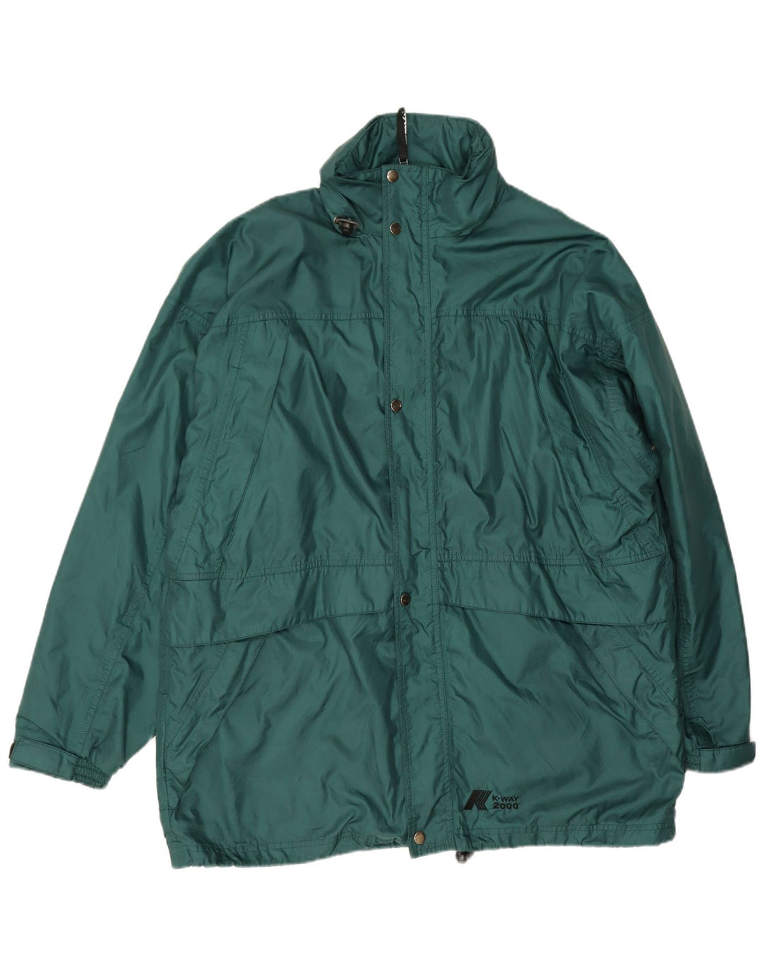 K-Way Veste de pluie coupe ample pour homme UK 40 Large Vert Polyamide