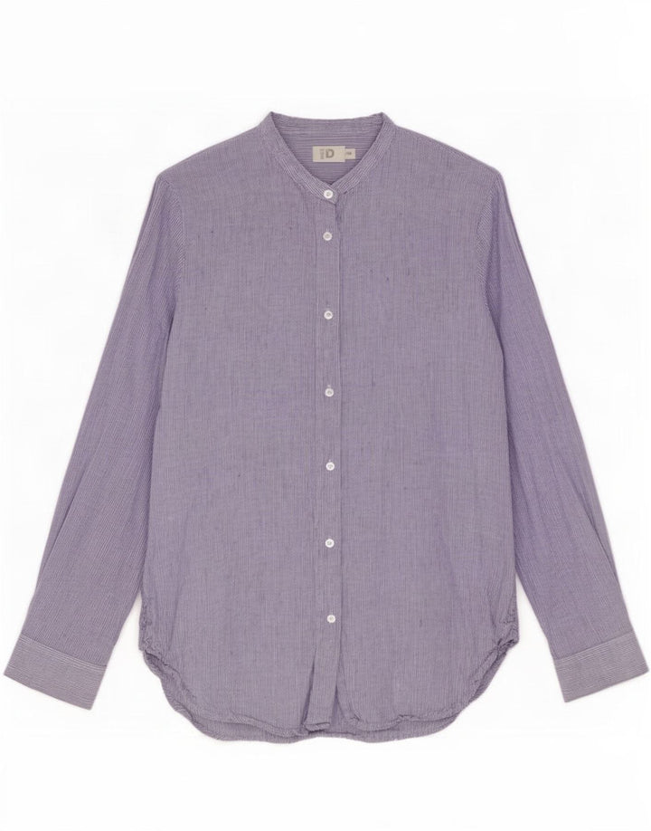Dack's Chemise femme UK 14 Bleu moyen à fines rayures
