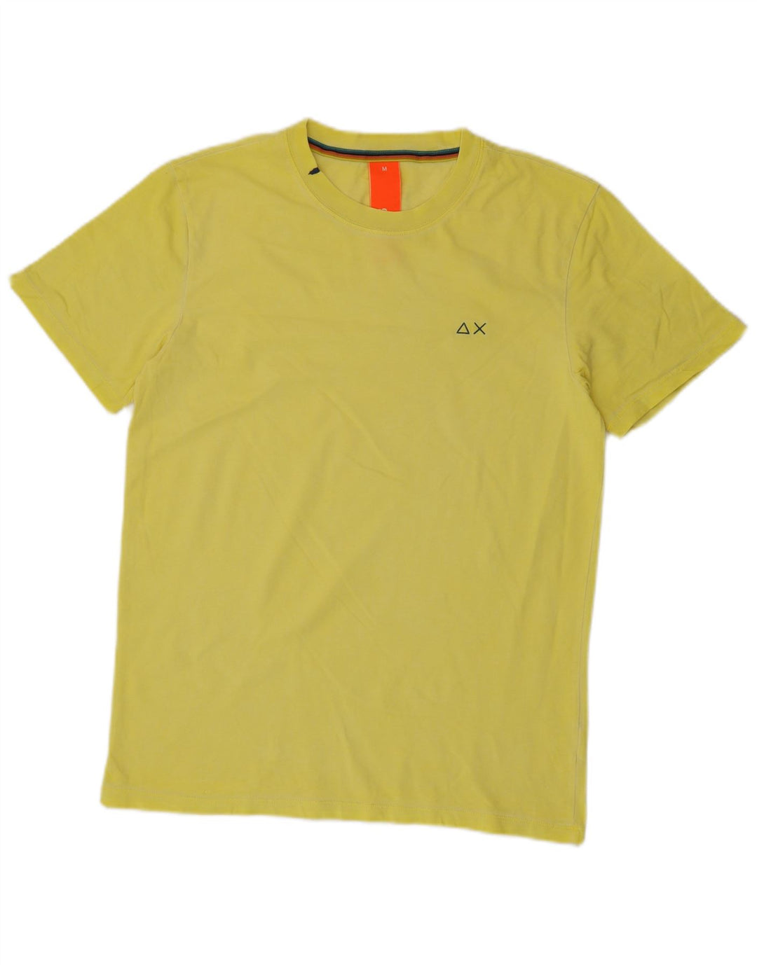 Sun68 T-Shirt Homme Jaune Moyen Coton