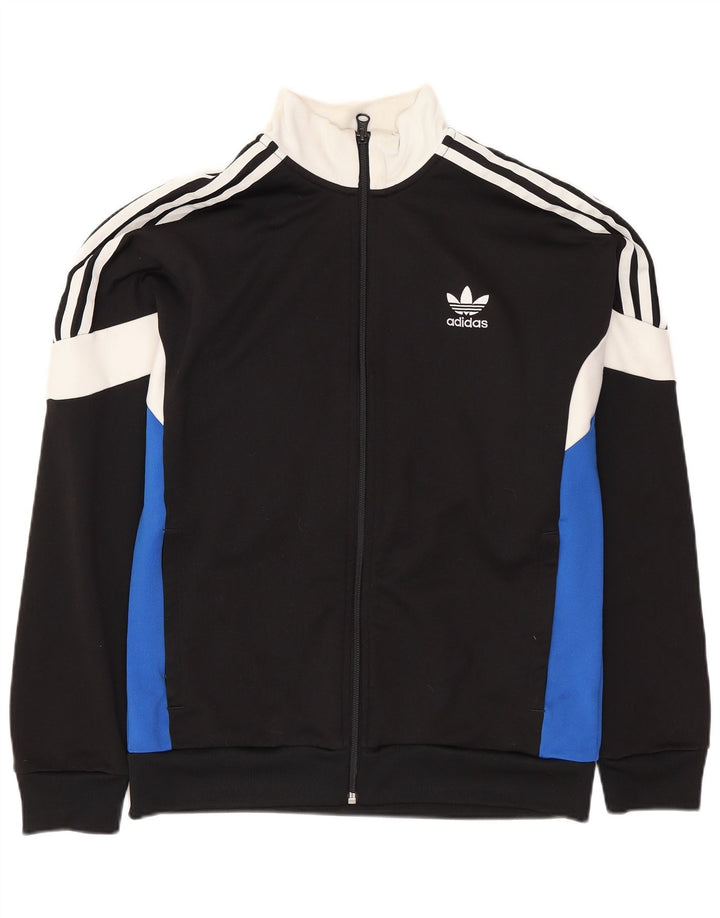 ADIDAS Veste de survêtement pour garçon 13-14 ans Noir Colourblock Polyester