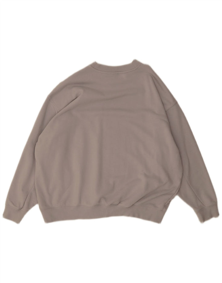 Adidas Sweat-shirt surdimensionné pour femme UK 10 Petit coton gris