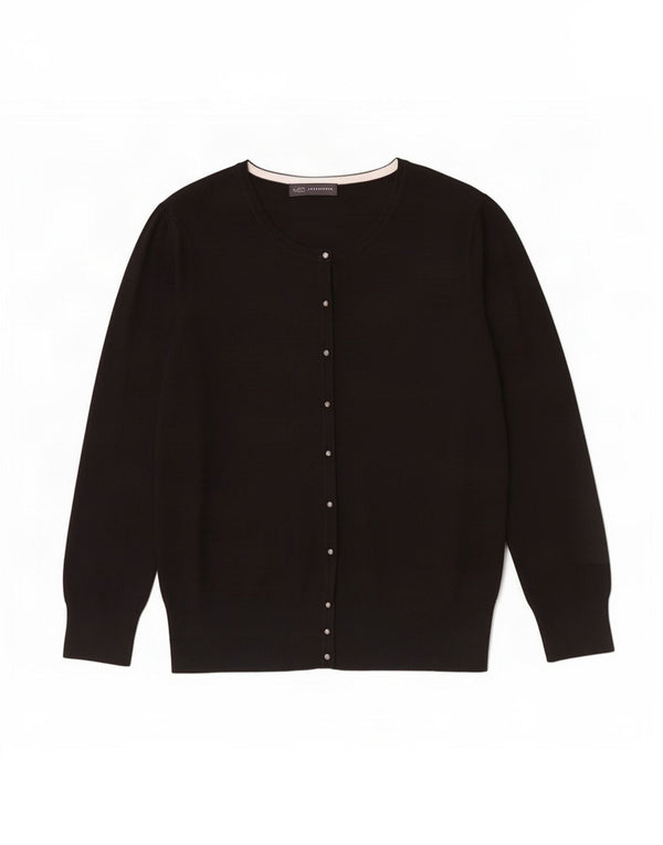 Marks & Spencer Pull Cardigan Femme UK 16 Large Viscose Noir