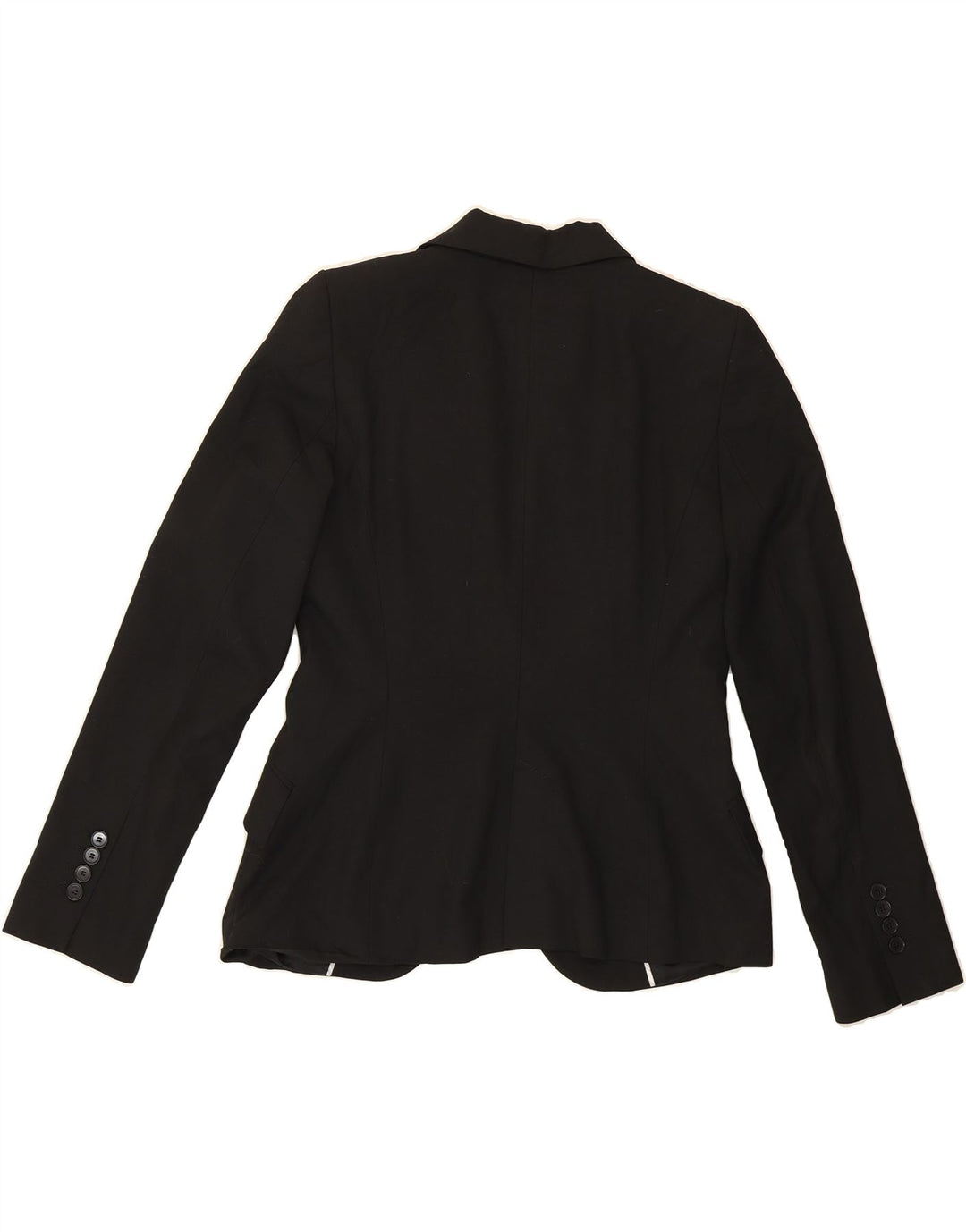 ZARA Womens 1 Button Blazer Jacket EU 40 Medium Black Polyester Vintage Zara and Second-Hand Zara from Messina Hembry 
