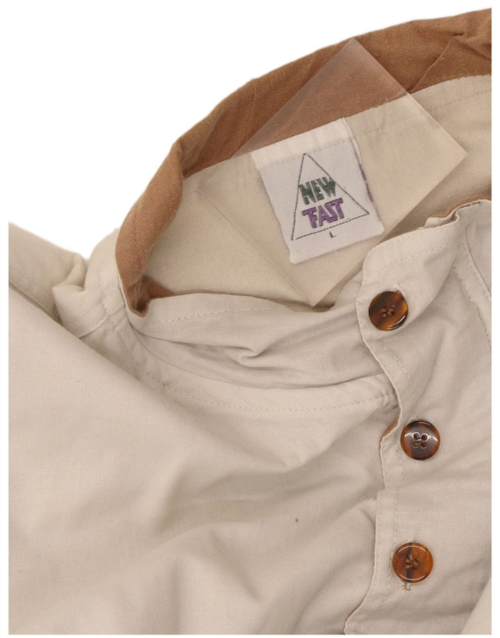 Nouveau Sweat-shirt rapide à col boutonné pour hommes, grand pull en coton blanc,