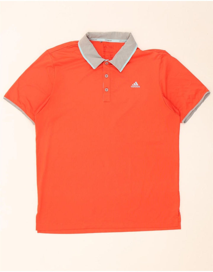 Adidas Polo Climacool Rugby Homme Orange Moyen Polyester