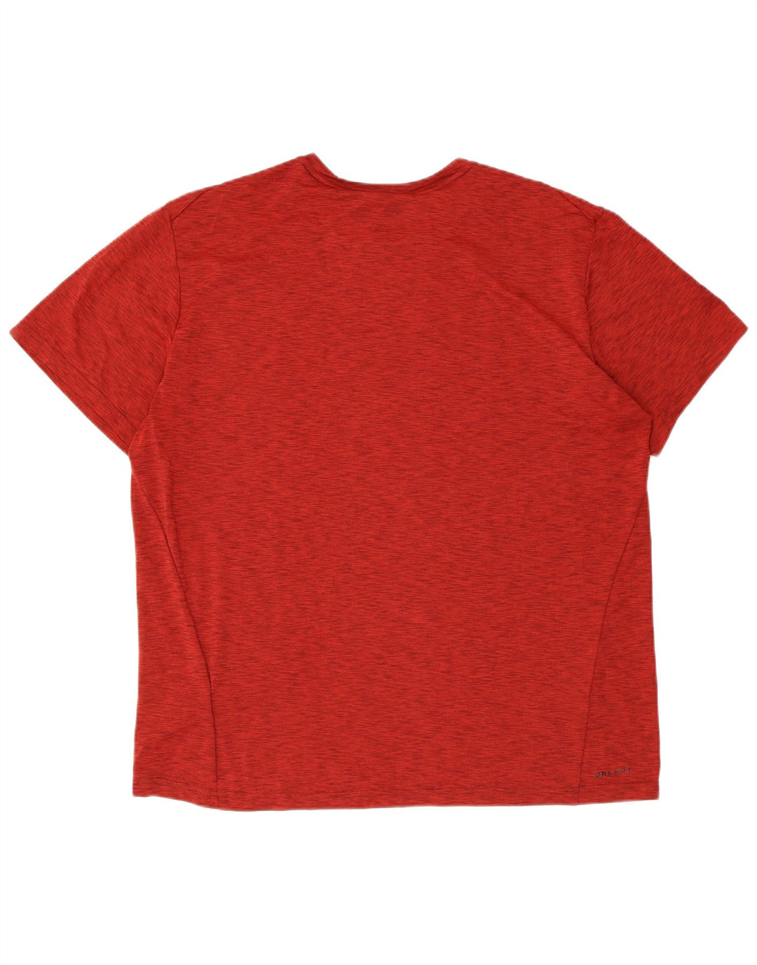 Nike Hommes Dri Fit T-Shirt Haut XL Rouge Moucheté Polyester