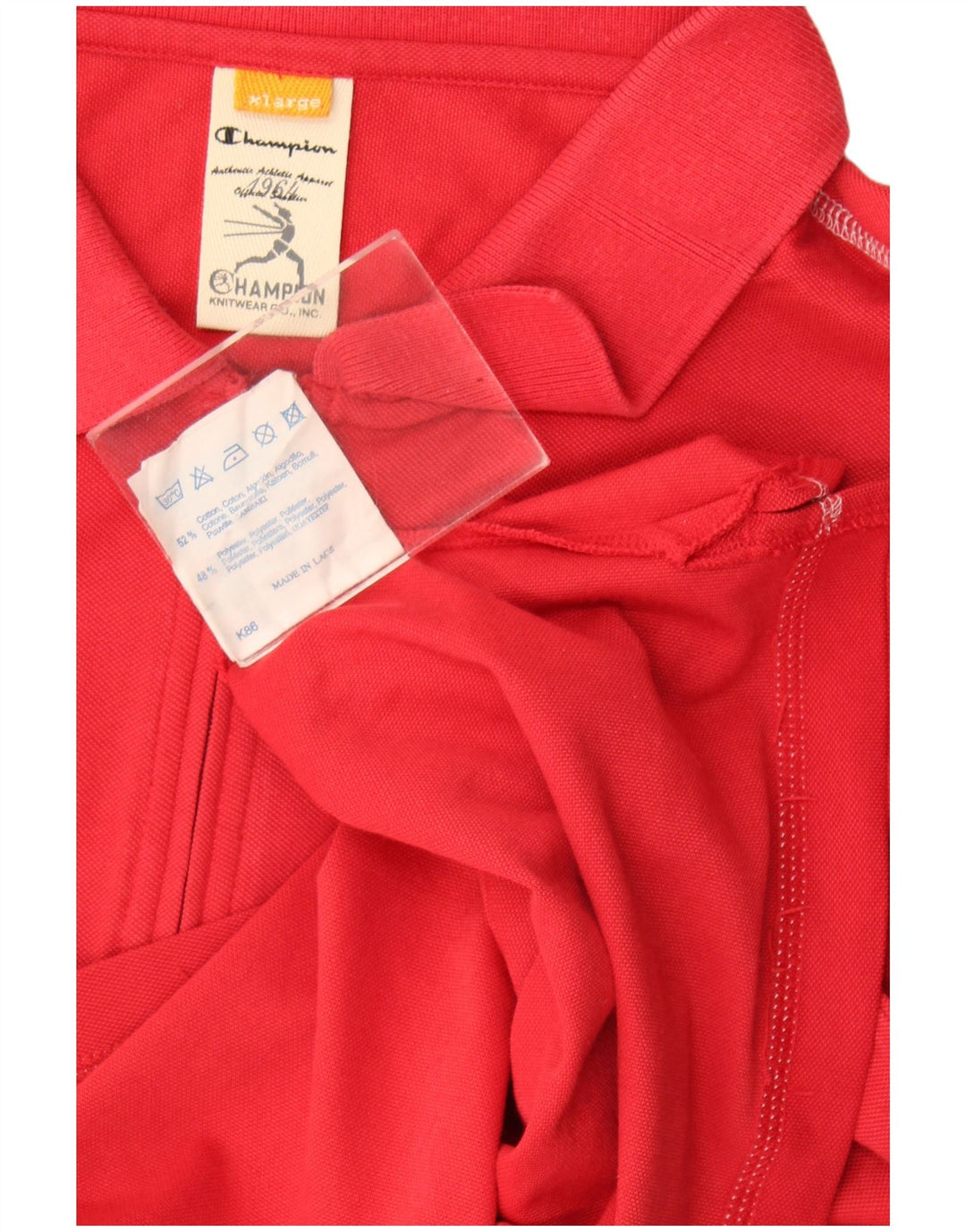 Champion Polo Homme XL Rouge Coton