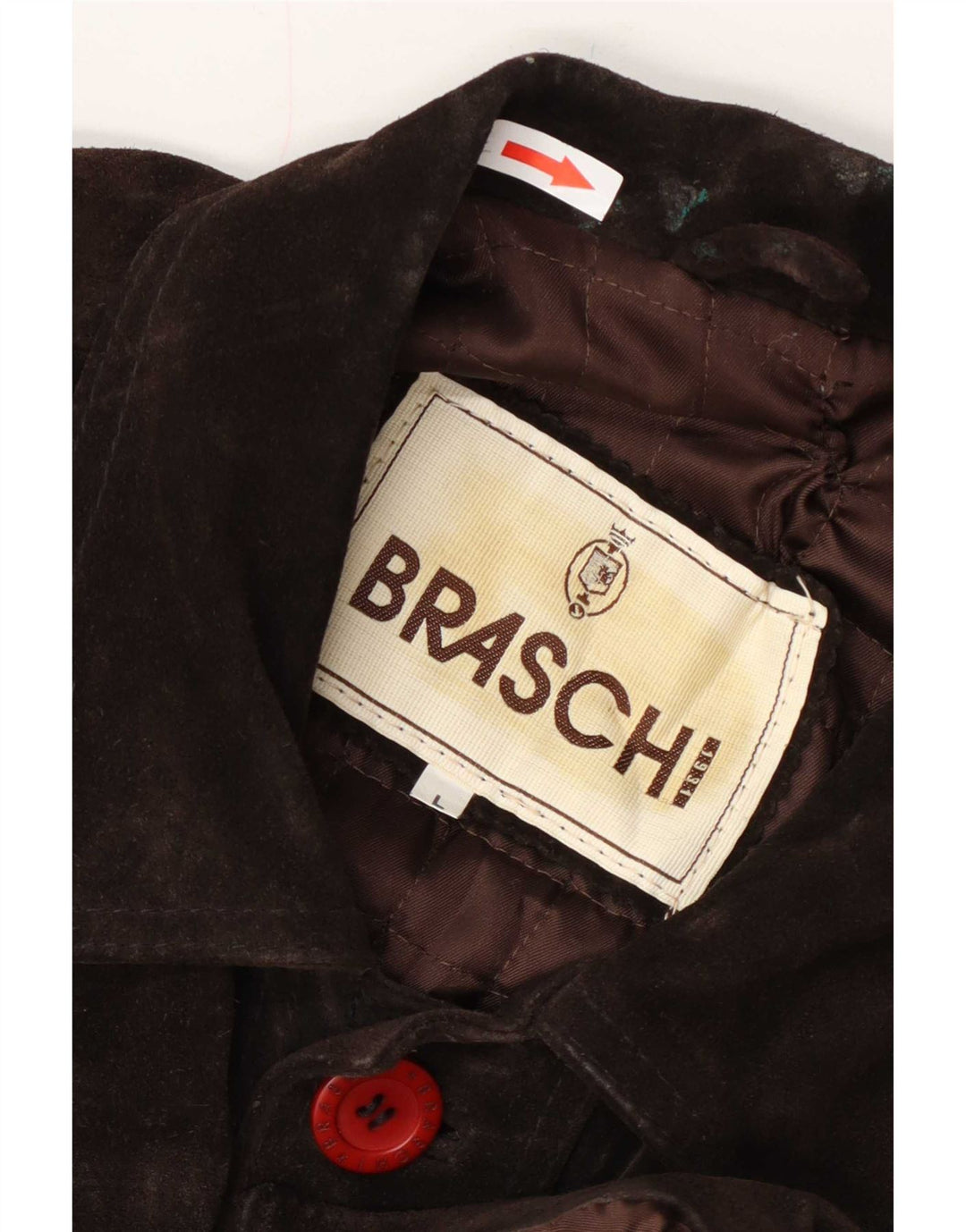 Braschi Veste en daim pour homme UK 40 Large Marron