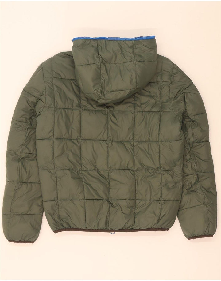 Invicta Veste matelassée réversible à capuche pour homme UK 40 Large Marron Polyester
