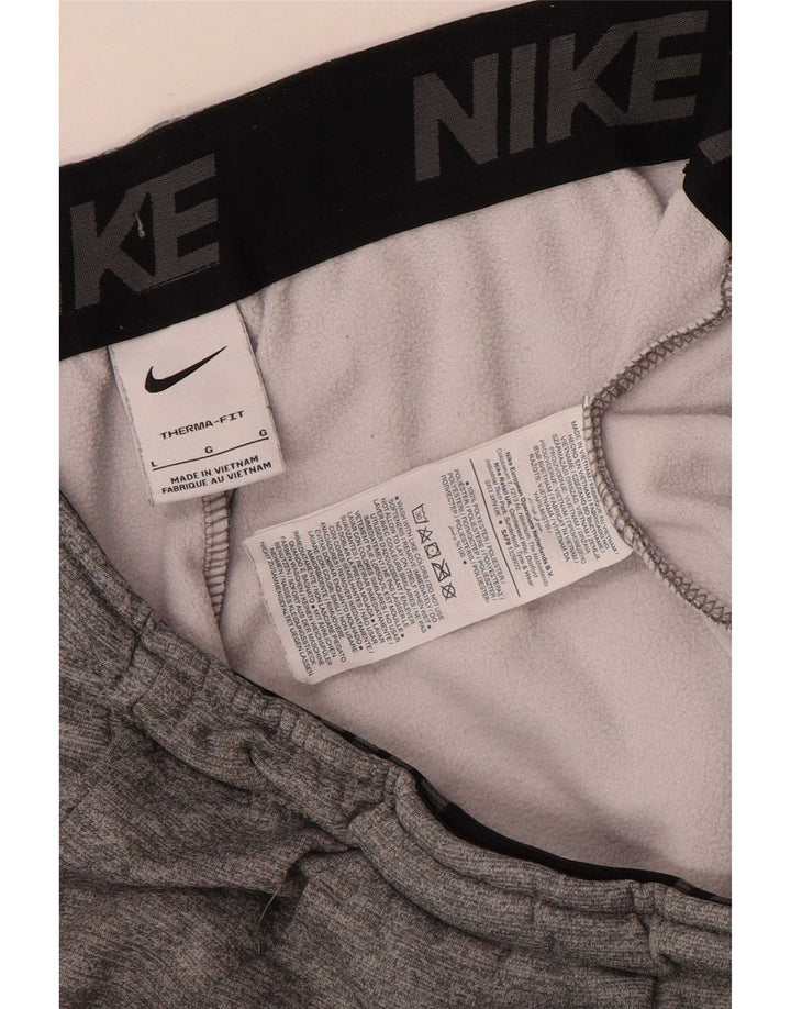 Nike Pantalon de survêtement Therma-Fit pour homme Gris Taille L Polyester