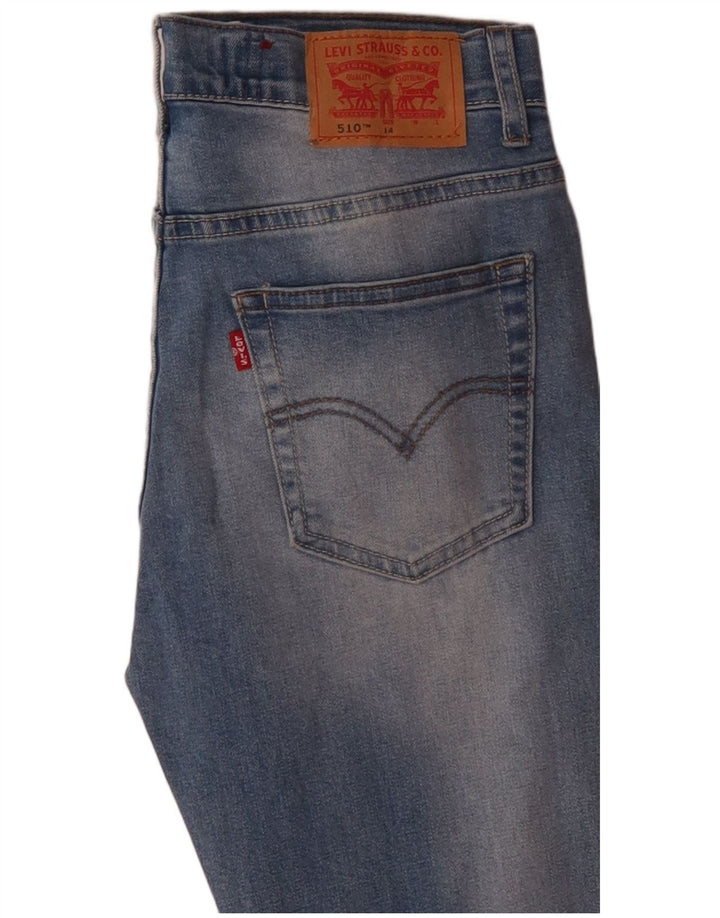 Levi's Garçon 510 Jean Droit 13-14 Ans W28 L30 Bleu Coton