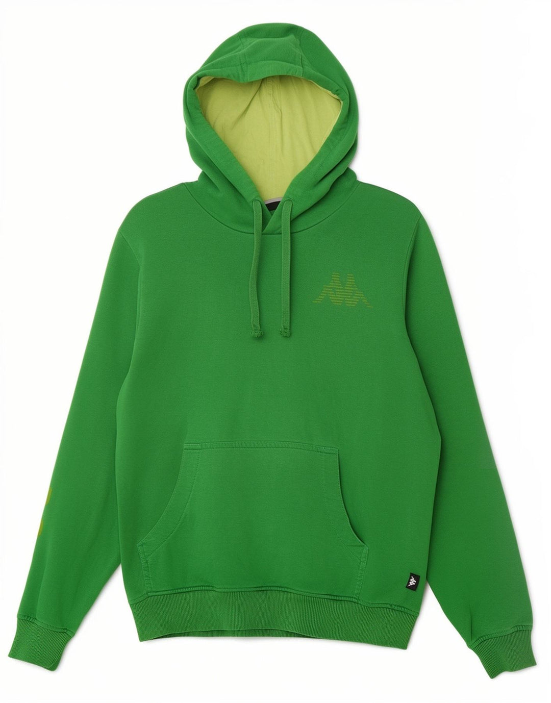 Kappa Pull à Capuche Graphique Homme Vert Moyen Coton