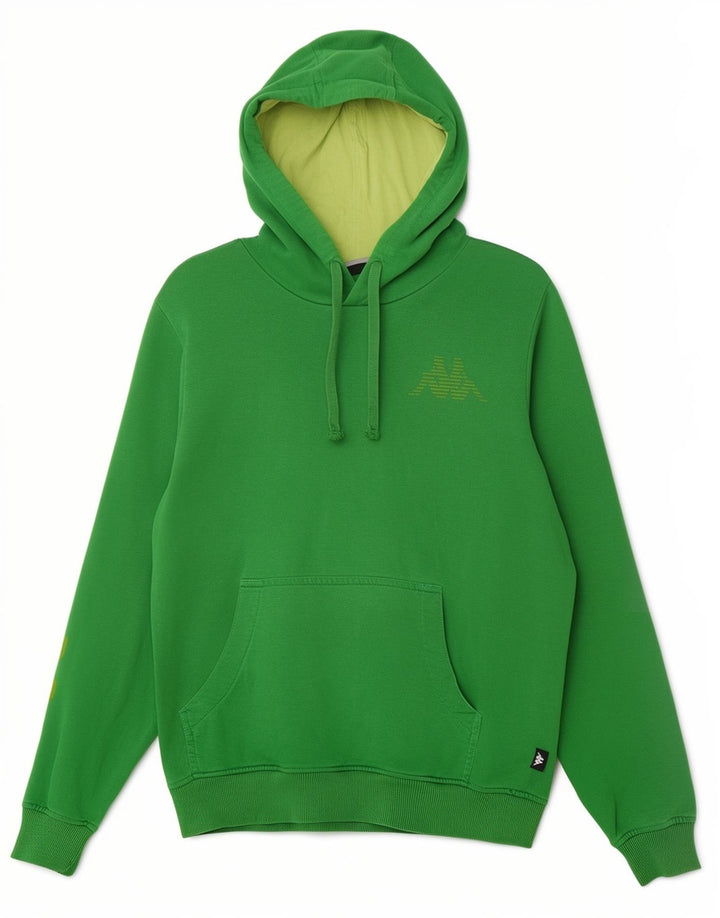 Kappa Pull à Capuche Graphique Homme Vert Moyen Coton