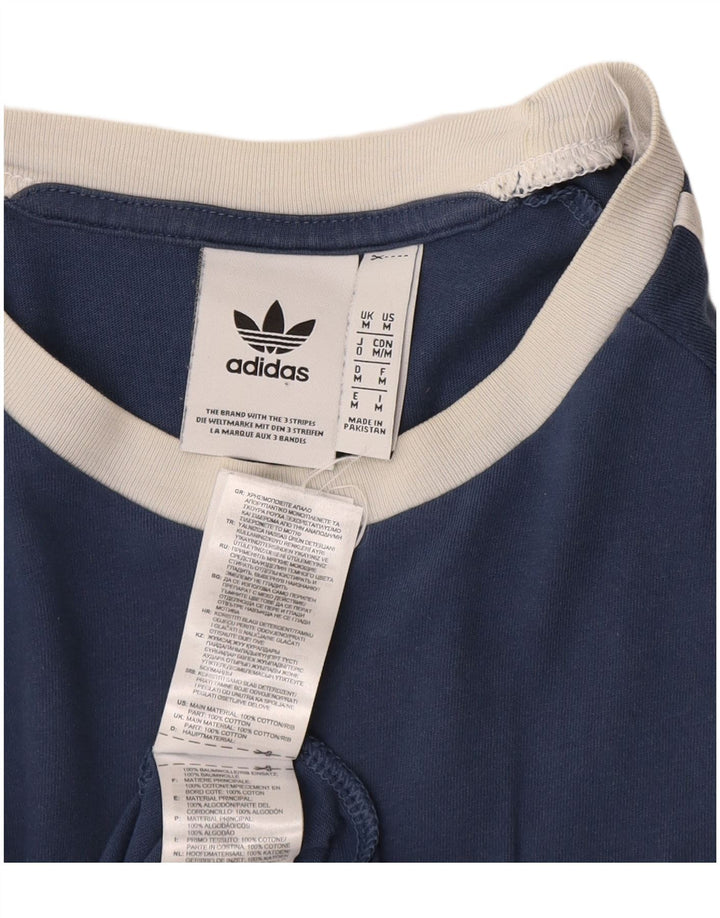 Adidas T-Shirt Homme Top Bleu Marine Moyen Coton