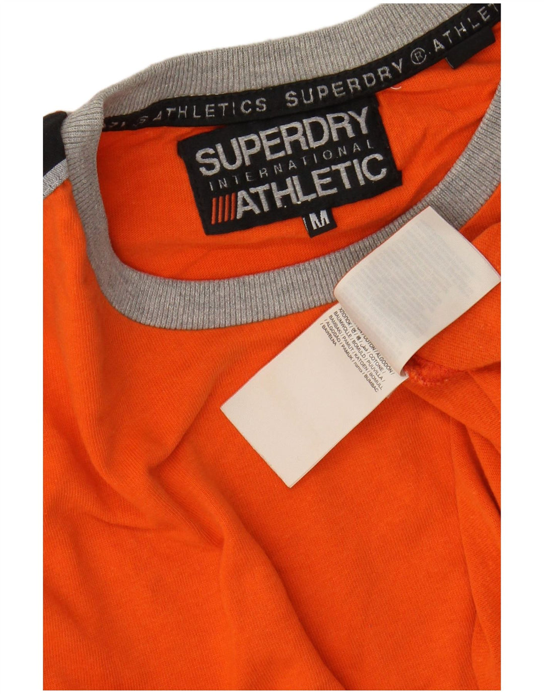 SUPERDRY T-Shirt Graphique Homme Orange Moyen Colourblock Coton