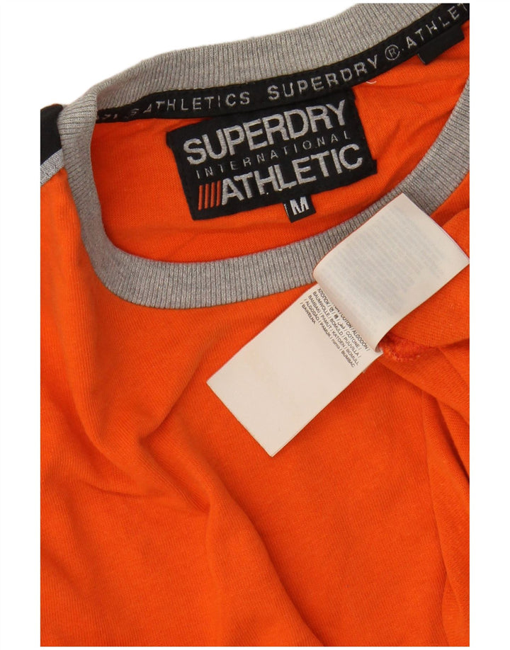 SUPERDRY T-Shirt Graphique Homme Orange Moyen Colourblock Coton