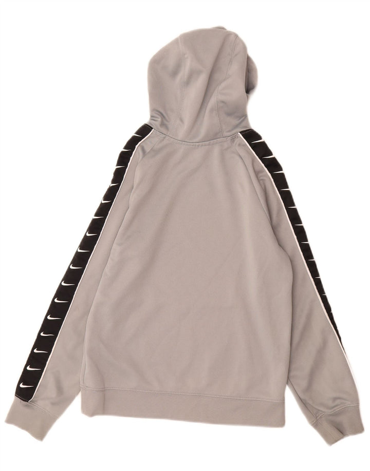 Nike Pull à capuche graphique pour garçon 8-9 ans Petit Gris Colorblock Polyester