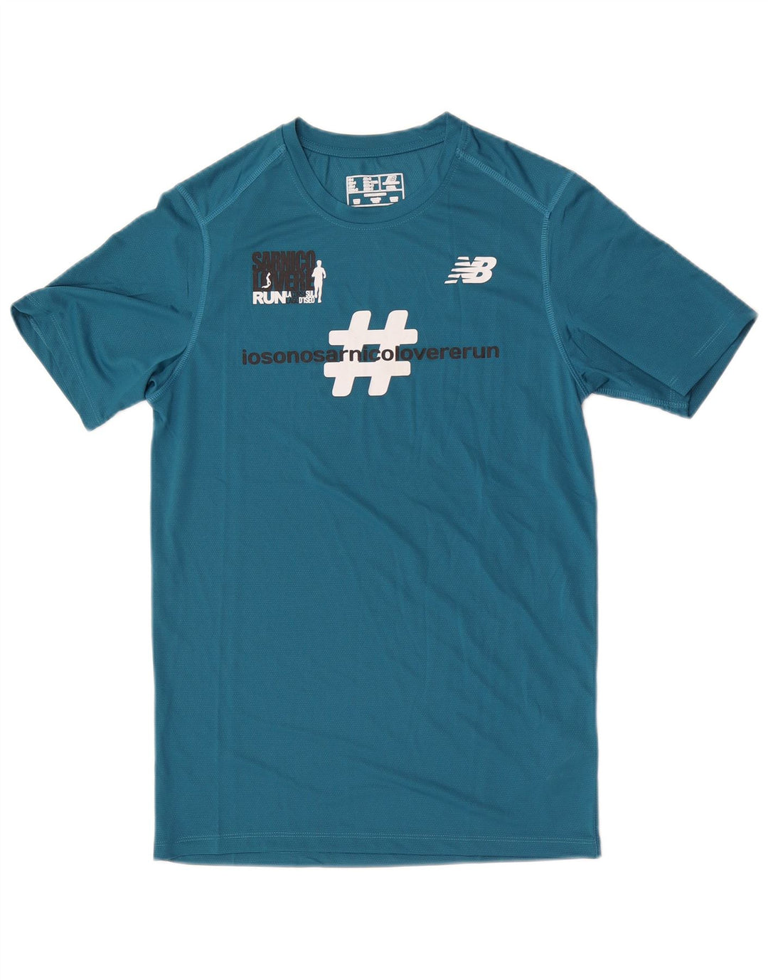 New Balance T-Shirt Graphique Homme Petit Bleu Polyester