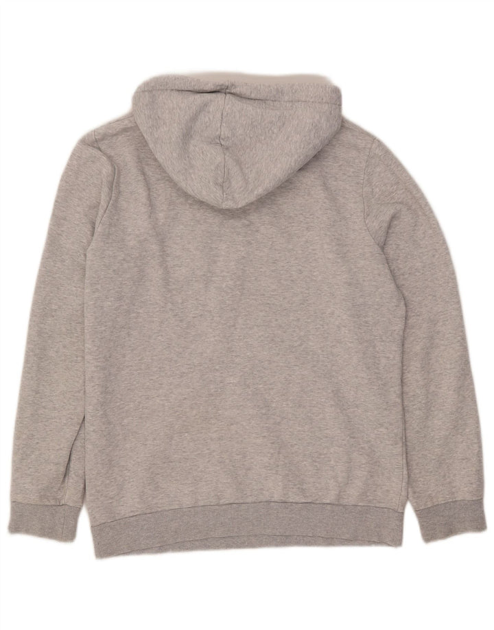 Puma Pull à capuche graphique homme petit gris coton
