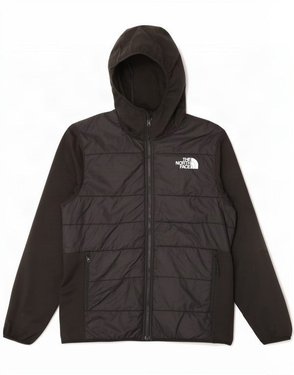 The North Face Veste de survêtement rembourrée à capuche pour homme, grand noir
