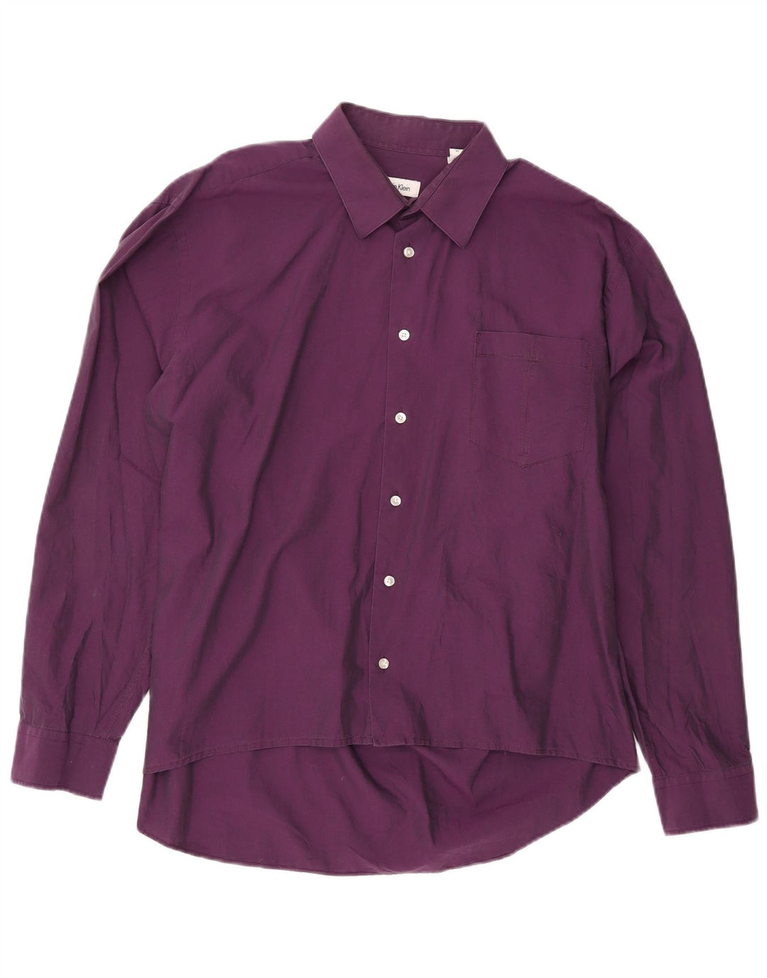 CALVIN KLEIN Chemise Slim Fit Homme Taille 44 XL Violet Coton