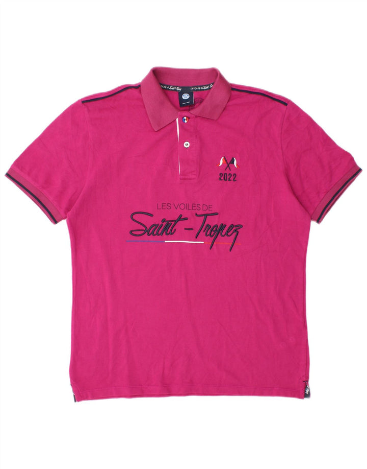 North Sails Polo Graphique Homme Petit Rose Coton