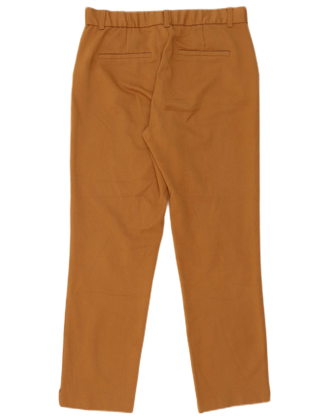 Zara Pantalon court slim pour femme Medium W28 L25 Marron Polyester