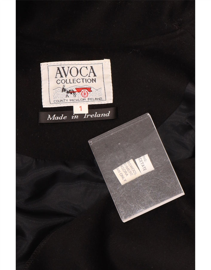 Avoca Manteau Cape Femme Taille Unique Laine d'Agneau Noir