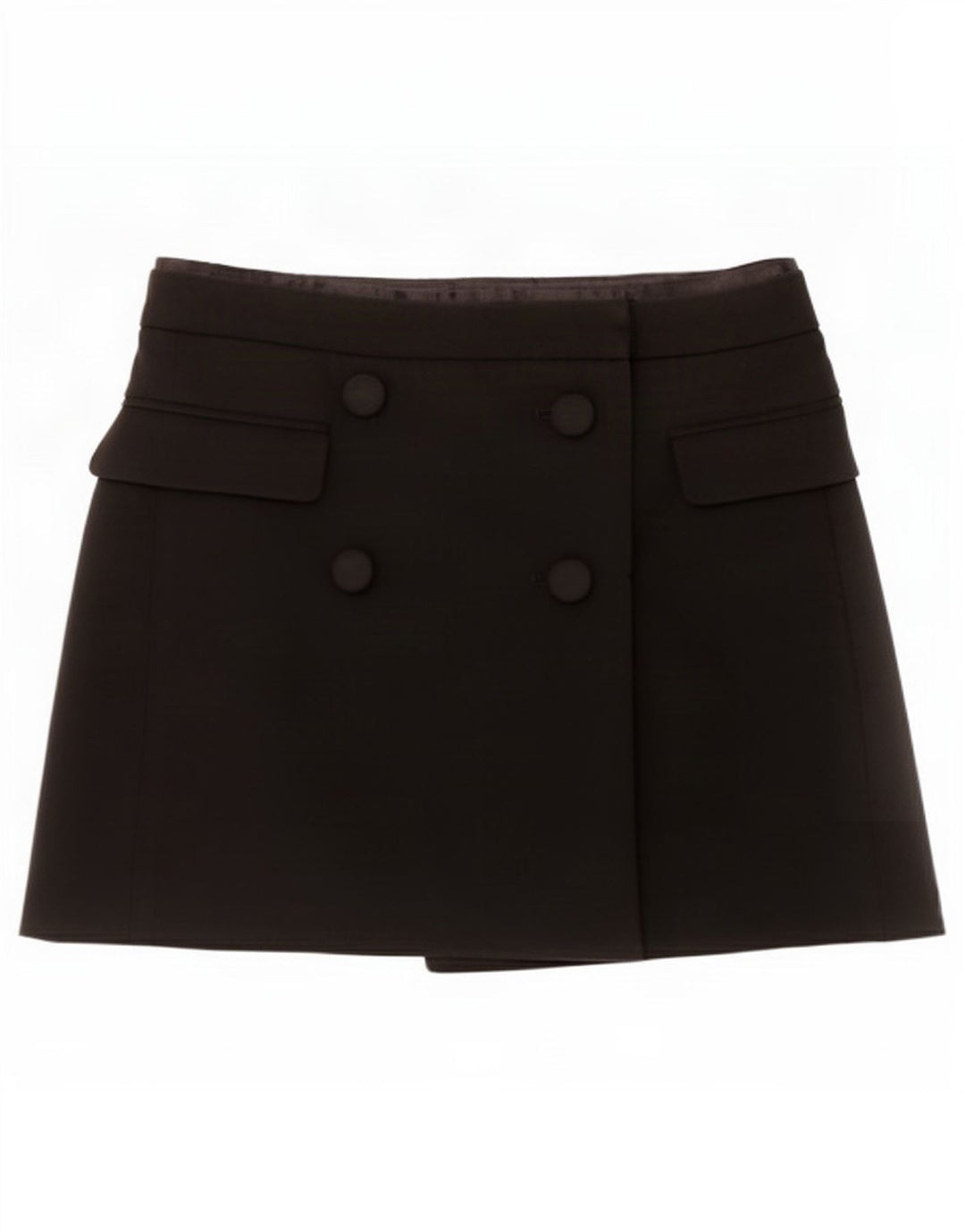 Zara Femme Wrap Mini Jupe Petit W26 Noir