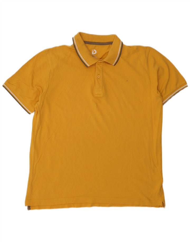 DACK'S Polo Homme Large Jaune Coton