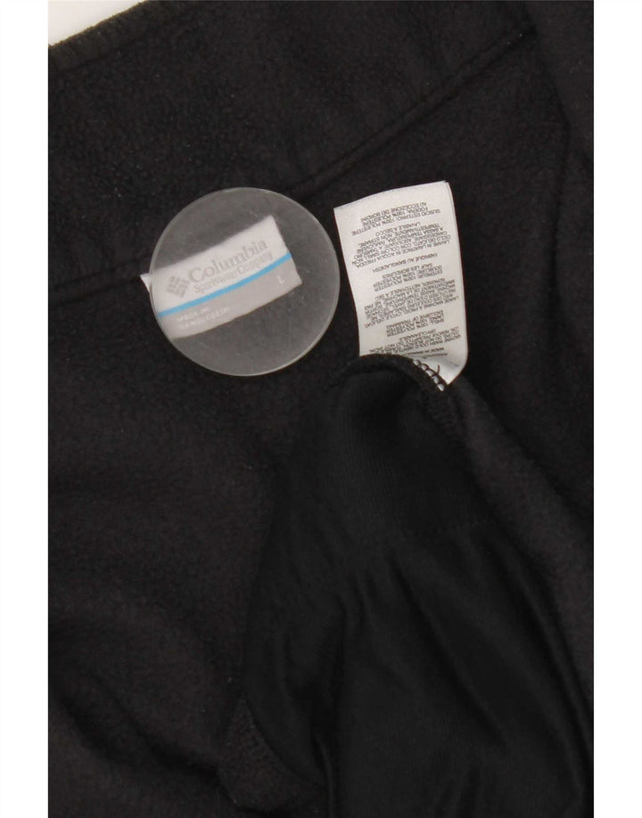 Columbia Pull polaire à col zippé pour femme UK 16 Large Noir Polyester