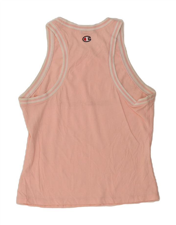 CHAMPION Girls Vest Top 11-12 Years Pink Vintage Champion and Second-Hand Champion from Messina Hembry 