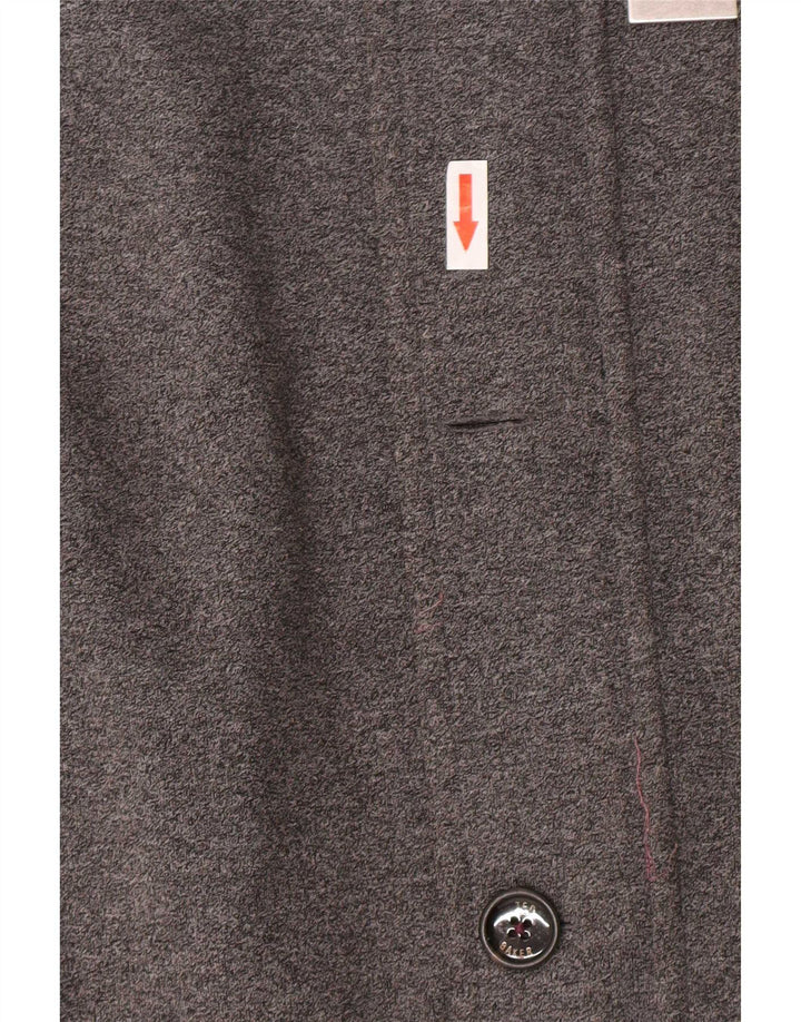 Ted Baker Veste Bomber Homme Taille 4 Grand Gris Polyester