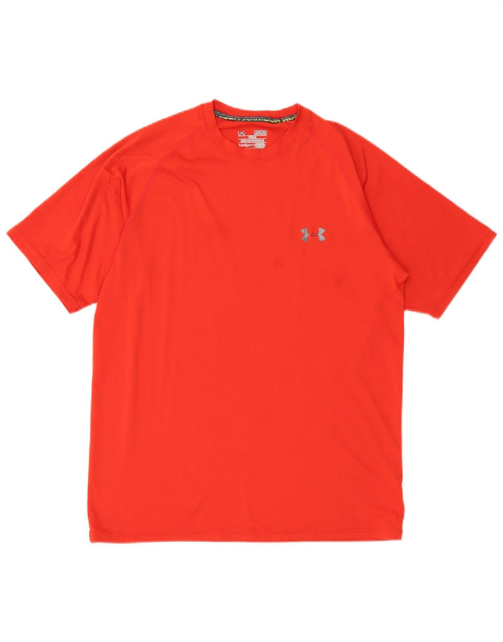 Under Armour Tee-Shirt Heat Gear Homme Rouge Moyen Polyester