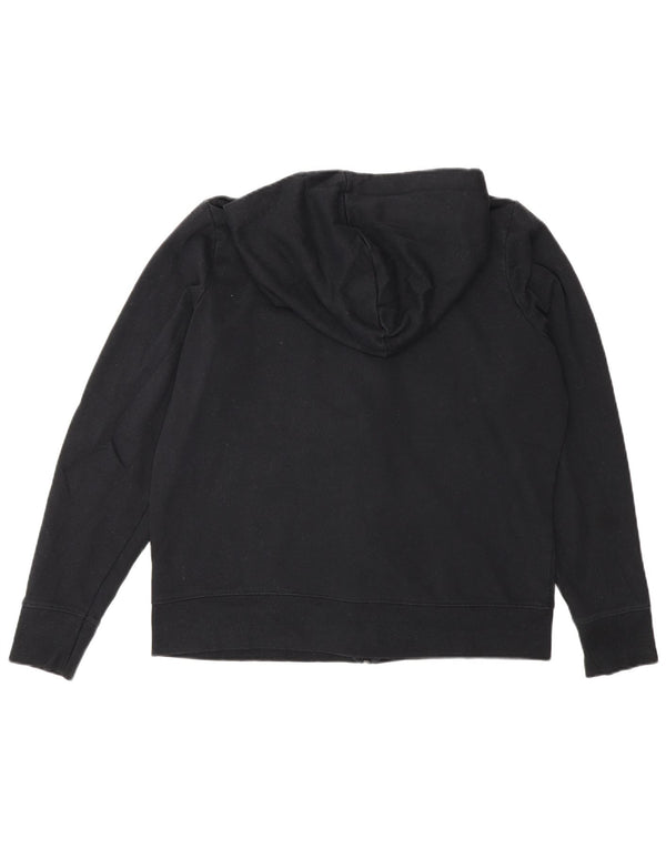 Marks & Spencer Pull à capuche zippé coupe régulière pour femme UK 16 Large Noir