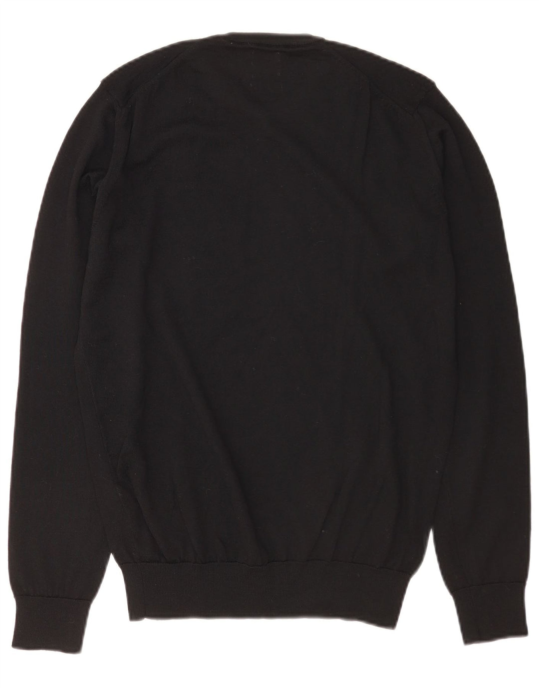Zara Pull ras du cou pour homme en laine noire Taille S