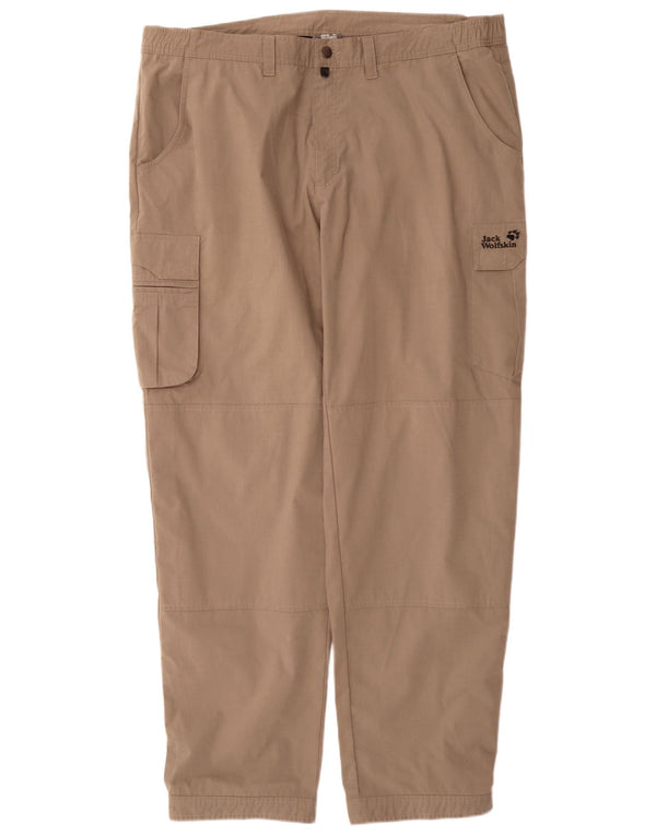 Jack Wolfskin Pantalon cargo de randonnée pour homme Taille 58 2XL W40 L34 Beige