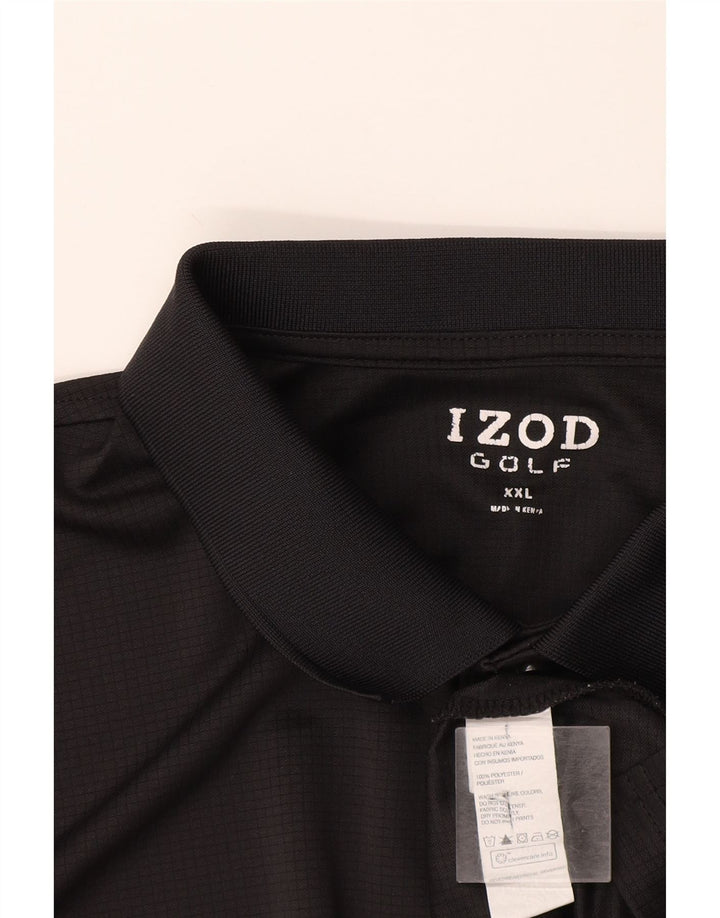 Izod Polo Homme 2XL Noir Polyester